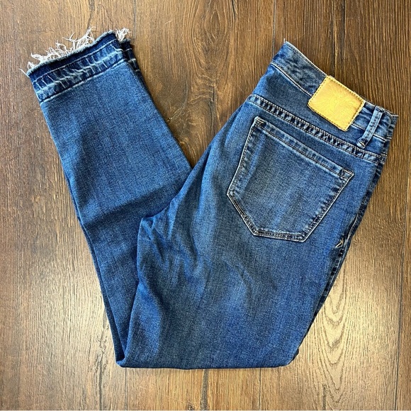 Anne Klein skinny ankle jeans with raw hem SZ 4 - Picture 1 of 5